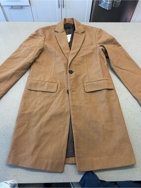 Banana Republic Camel Wool-Blend Pea Coat